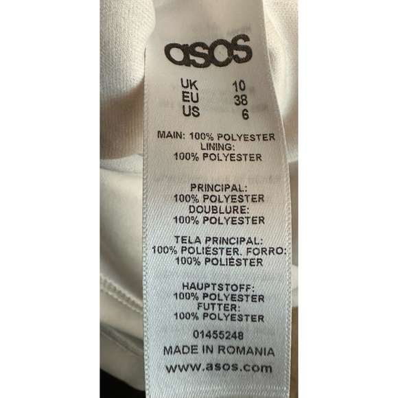 ASOS Ruffle Cold Shoulder Shift Dress - Picture 6 of 7